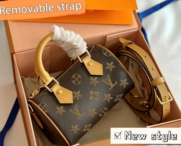 

Genuine leather Shoulder Quick Purse Boston Tote Designer Mini Pillow Handbag High Quality Womens Crossbody Messenger Bag Classic Floral make bag, Orange