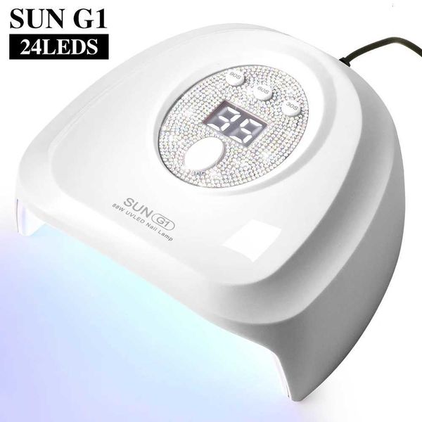 Nail UV/LED Dryer Lamp with 24 LEDS Quick Drying Nails Light Have 3 Timer Modes LCD Display for Manicure Salon Acrylic Gel Tools M251208