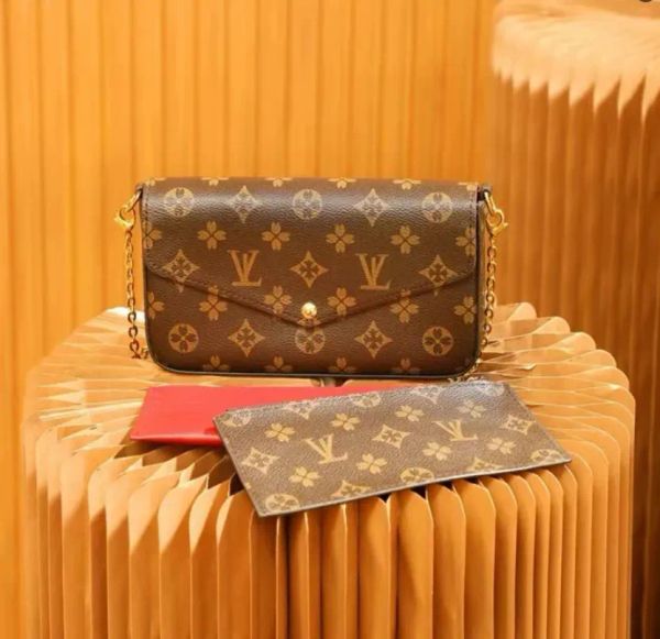 

Luxury New Designer 3 Multi FELICIE POCHETTE Chain Handbags Crossbody Purse Fashion Women Shoulder Bags Lady Totes Bag Woman Wallet Female backpack, #23