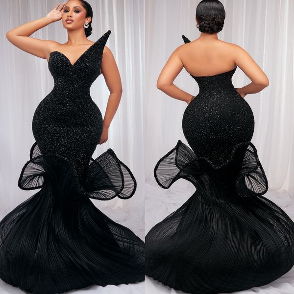 

Aso Ebi Black Mermaid Prom Dresses 2026 Sweetheart Sequined Stylish Evening Formal Party Second Birthday Engagement Gowns Plus Size Dress For Special Occasions, Orange
