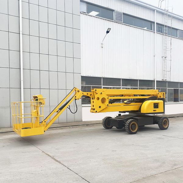 

Transport-Friendly Articulated Boom Lift | Foldable Mechanism for Effortless Moving and Space Efficiency