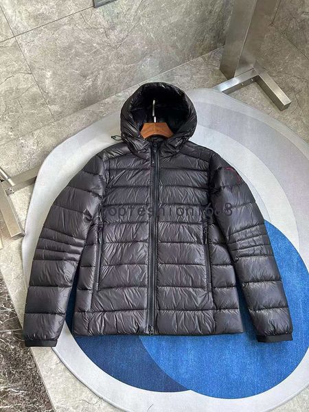 

crofton 2227 gooses jacket Designer mens and womrns down jacket canadianjackets goosse mens puffer parka Wolf goosesjacket light and thin coat asian size xs-xxl, Color1 red label