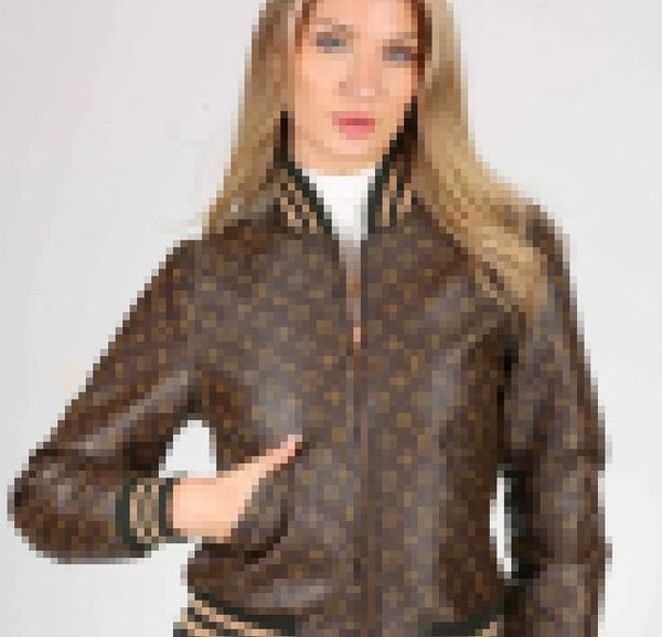 

Leather Jacket Women printed Stand Collar Zipper Outwear Motorcycle Coats Lady Casual Short Baseball Uniform Jackets, Khaki