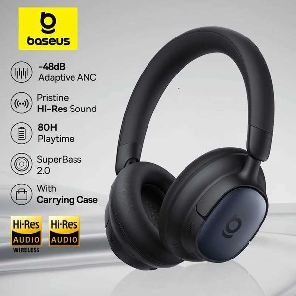 Baseus Bowie MH1 ANC Wireless Headphone 48dB Adaptive Hybrid Noise Cancelling Headsets 80H Playtime Hi-Res Audio LDAC Headphone M251208