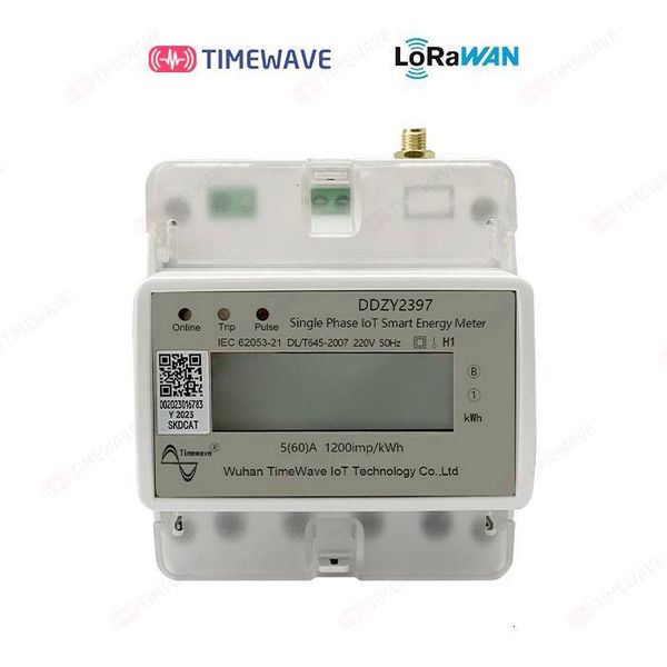 Lorawan Guide Rail 4p Single Phase Smart Electric Energy with Prepaid Remote Control Eli864/Us915/Cn470/EU433 - and Meter for Electricity