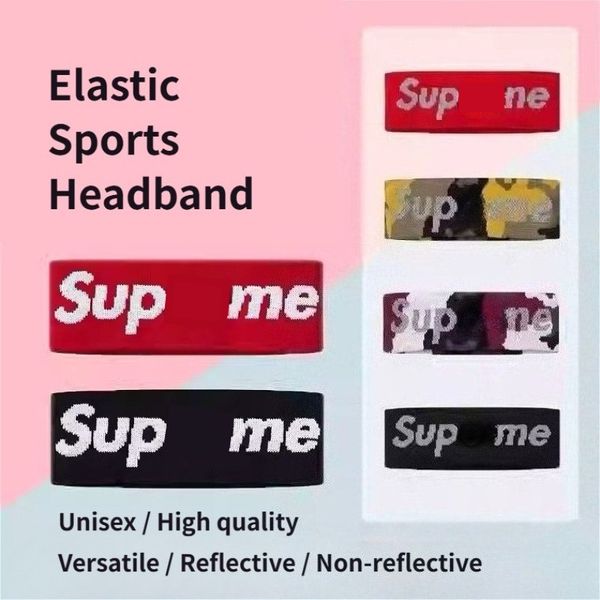 

Unisex Sporty Elastic Headband Designer Headband Outdoor Sports Headband Reflective Brand Classic Letter Headband High Quality with Logo