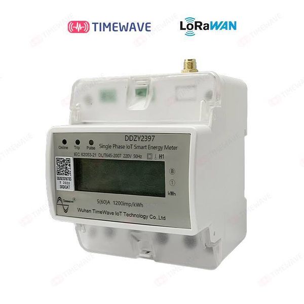 Nb-Iot Single Phase Smart Electric Energy with Prepaid Remote Control on-off Control, Time-Based Billing, Guild Rail - and Meter for Electricity