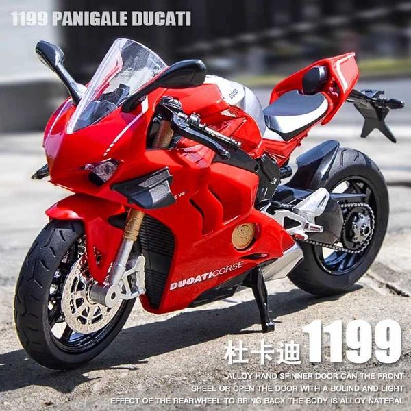 112 Ducati Panigale V4S Alloy Cross-country Motorcycle Model Simulation Toy Street Motorcycle Model Collection Kids Gift M17 Y251209
