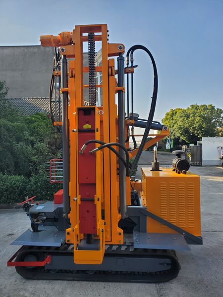 

High Efficiency Solar Pile Driver for Guardrails | Complete with Hammer Pump and Engine Core System