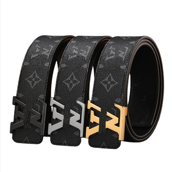 

Unisex Classic Stylish Leather Belt with Sleek Metal Buckle, Silver