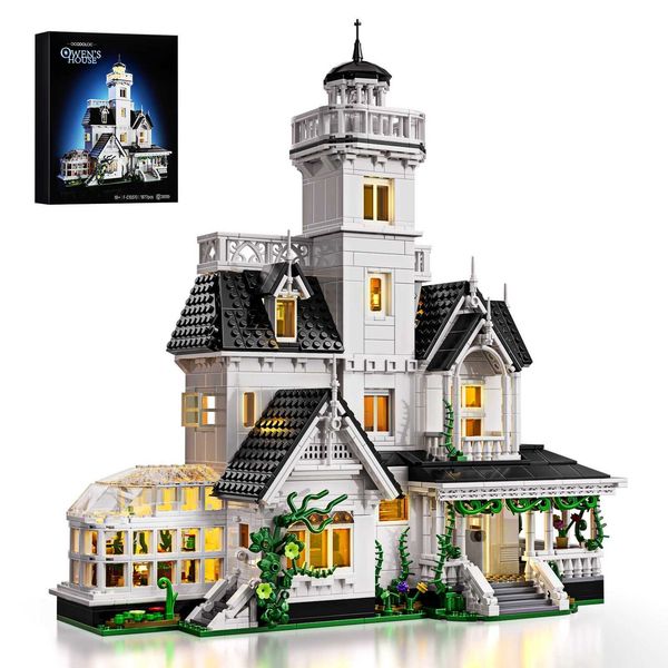 1877 Pcs Magic House Blocks Set Owens House Building Set Creator Architecture Model Home Office Decor Gift for AdultsT251210