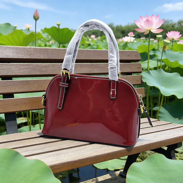 

Shell Bags for Women Luxury Handbags Designer France Tote Women Messenger Shoulder Crocodile Bag C913-6, Black-a