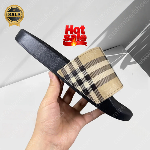 

slides shoes slippers slide for man mens slipper seed 2025 Designer Fashion Sliders Slides Sandals Slippers For Men Women Hot Unisex Pool Beach Flip Flops Size 35-46, Br001