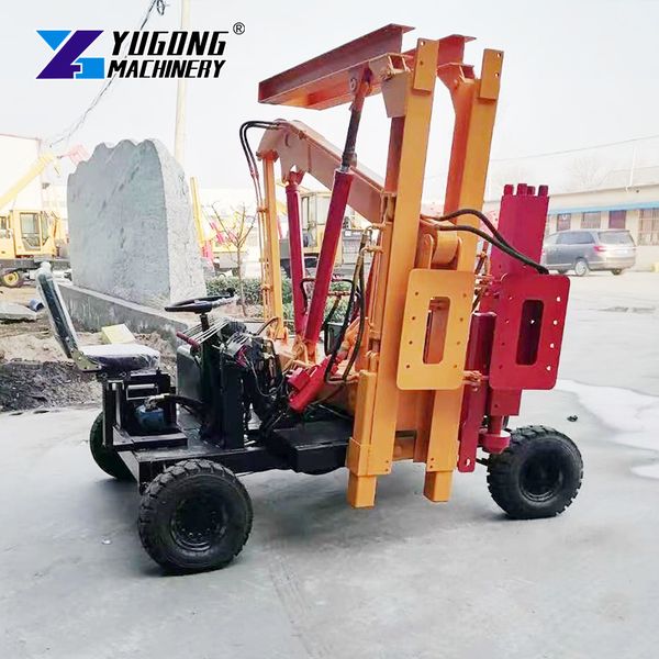 

Versatile Hydraulic Pile Driving Rig | Handles Guardrail Piles & Drilling Tasks