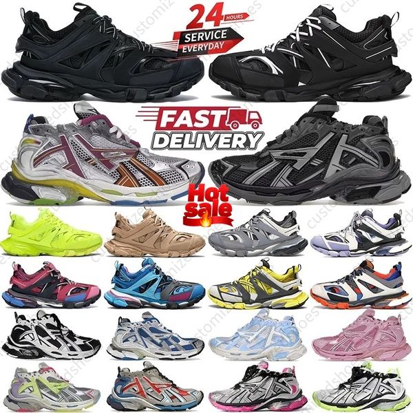 

Designer shoes Casual Shoes mens shoes Track Led Sneaker Tracks 3 3.0 Platform Sneakers Luxury Paris Leather Trainer Extraordinary Outdoor Mens Trainers Size 35-46, Lavender