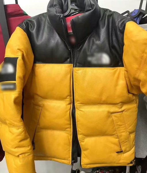

Mens Jackets Fashion Parkas Down Coat 23SS Jacket Casual Windbreaker Warm Top Zipper Thick Outwear Coat, Yellow