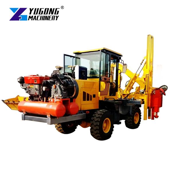 

Crawler-Mounted Solar Ramming Pile Driver | Hydraulic System with 6m Piling Depth