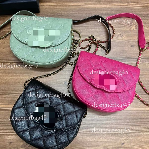 

Points Redemption designer bag New Quilted Chain Caviar Luxury handbag Saddle Single Shoulder Crossbody Phone Bag Mini