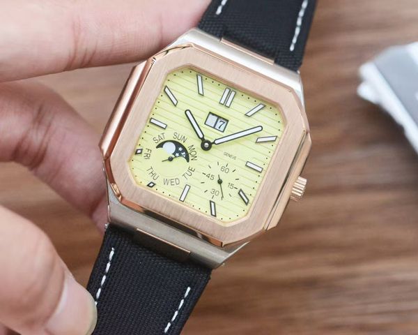 

Precious High-End Men's Fashion Watch: Classic Fashion Style, Perfect Balance of Elegance and Sophistication, with Exquisite Gift Box and Certificate, Light tan