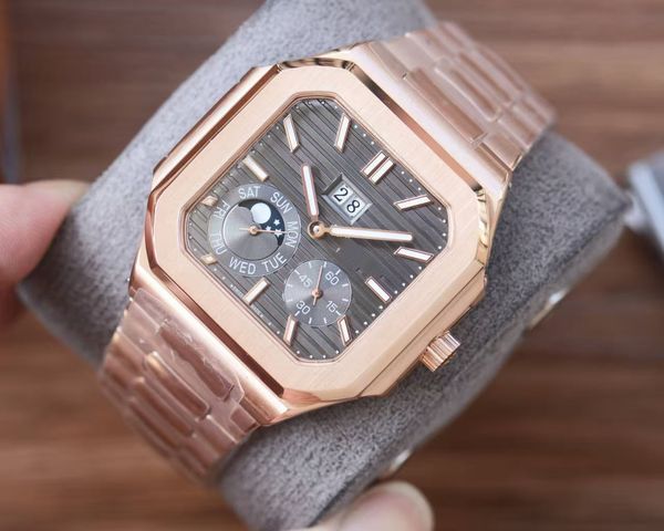 

Men's Classic Luxury High-End Fashion Watch: Perfect Balance of Elegance and Sophistication Complete with Exquisite Gift Box Packaging, Gold