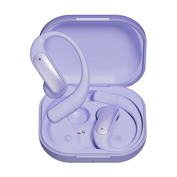 Open Ear Headphones, Bluetooth 5.4 Earbuds, 50H, Air Conduction Ear Buds, HD Stereo Bass Over Ear Earphones with Earhooks, Ultra-Comfort Secure Fit
