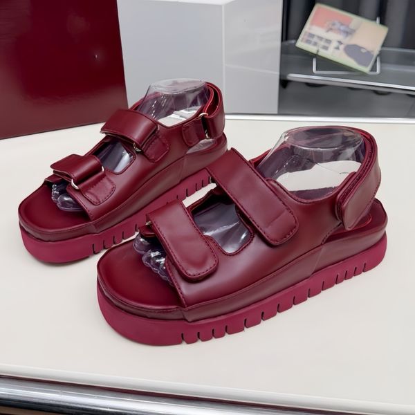 Sandals casual shoes couple's classic designer luxury letter platform outdoor beach plaid slippers fashion