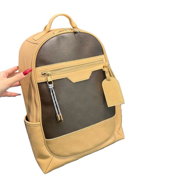 

designer backpack Black embossed unisex travel backpack fashion Grey Samurai Double Side Pocket cow leather edging duffel bag Water Ripple backpack
