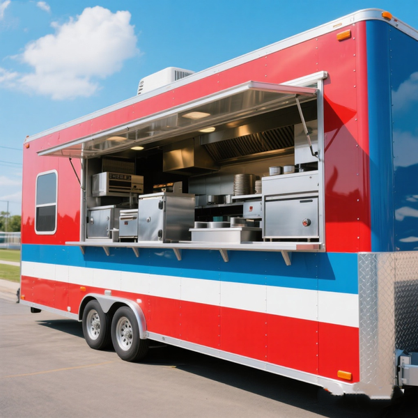 

Mobile Hot Dog Vending Trailer Catering Fast Food Truck Snack Concession Food Stand for Outdoor Food Events