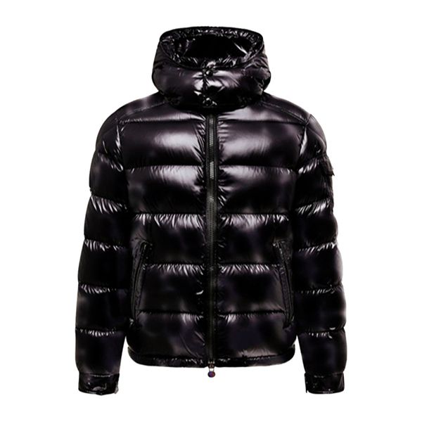

Men's Designer Puffer Jacket Doudoune Windproof Winter Down Parkas Letter Embroidery Shiny Matte Material Couple New Fashion Designer Parkas Size S-5XL, Black+color bar