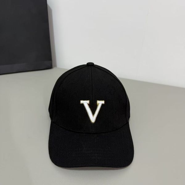 

Fashion Letter Baseball Cap For Men Women Embroidered Peaked Hat Cotton Soild Color Duck Tongue Caps Outdoor, Black