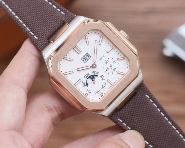 

Men's High-End Fashion Luxury Wristwatch Perfectly Presenting Elegance and Sophistication, Symbol of Noble Status, Exquisite Gift Box with Factory Information, Brown