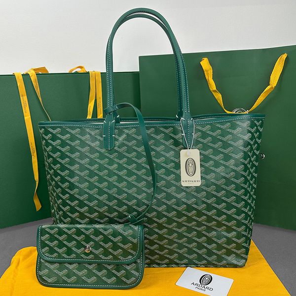 

goyardtotebag designer bag tote bag luxury bag women high end black and green with letter printing large capacity letter bag single shoulder handbag shopping bags, #6 red