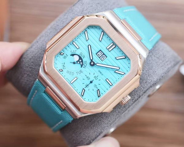 

Fashion High-End Luxury Men's Watch: Classic Elements Collide with Fashion Design, Showing Elegance and Sophistication Exquisite Gift Box with Factory Certificate, Pink