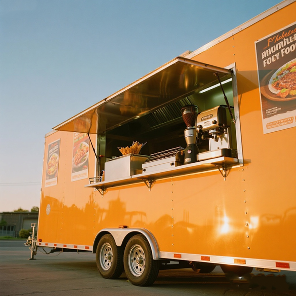 

Customized Commercial Food Truck Mobile Snack Cart Portable Small Food Trailer Stainless Steel Coffee Shop Beverage Unit