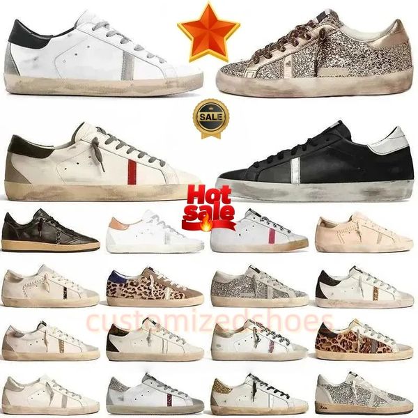 

Designer shoes mena s shoe ttcasual Super-star 2024 Designer Shoes Old Shoe Loafers Sneakers Leather Italy Dirty Brand Women Men Ball Casual Star Trainers Top One 35-46, Blue