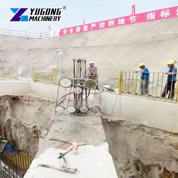 

100mm-200mm Depth Diamond Wire Saw Machine | Professional Stone Cutting Rope Saw