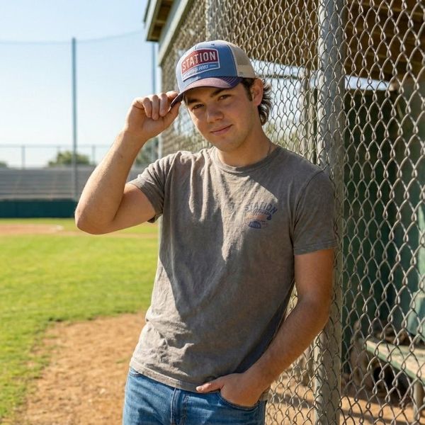 

Trucker Embroidery Mesh Cap American Style Unisex Outdoor New Baseball Cap, 9black