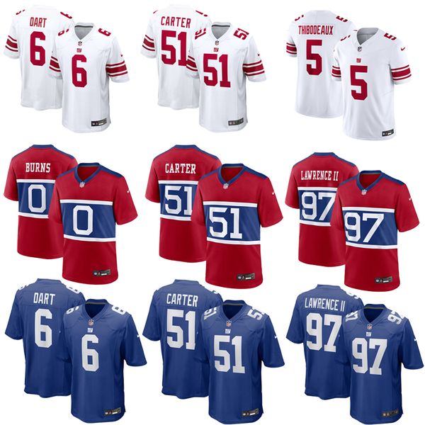 

Custom Football Jerseys 6 Jaxson Dart Kayvon Thibodeaux, White