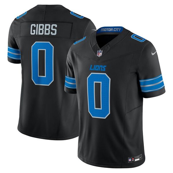 

Personalized Football Jerseys 0 Jahmyr Gibbs Amon-Ra 14 St. Brown Aidan Hutchinson 16 Jared Goff, Black
