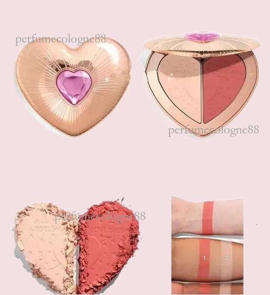

soulmate palette in 1 Airbrush Love blush 2 colors PINK PEACH Flawless Blush 13g Health Beauty Face Cheek Cosmetics High Quality, As showing