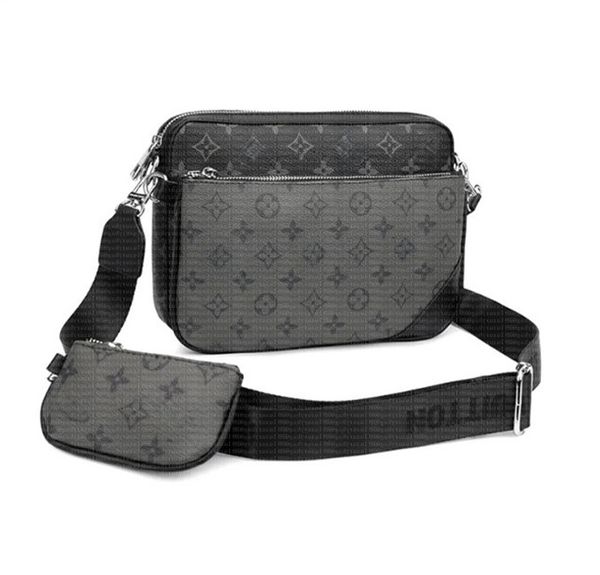 

Top Quality New Men Crossbody Shoulder Bag styles Various sizes handbag luxurys designers bags pochette Multiple pockets fashion Messenger bag sale Hot, 3#