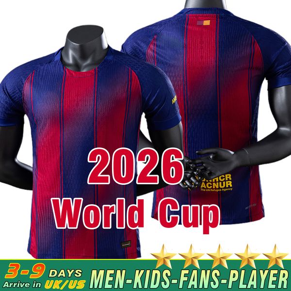 

25 26 LAMINE YAMAL Lewandowski RASHFORD soccer jerseys OLMO GAVI Raphinha FERRAN 2024 2025 football shirts kids home away men kids kit fans player Copa del Rey FINAL, 25 26 third kids
