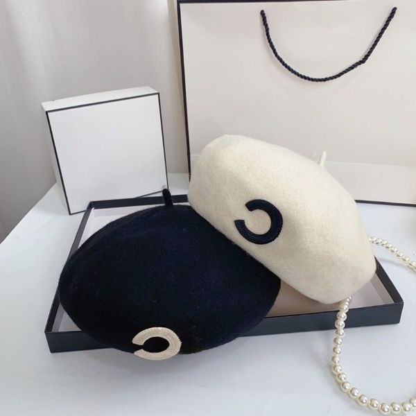 

Women Luxury Beret High Quality Designer Brand Caps Winter Cashmere Hat Outdoor Beanies Fashion Baseball Cap Warm versatile Bucket Hats, 1 high quality