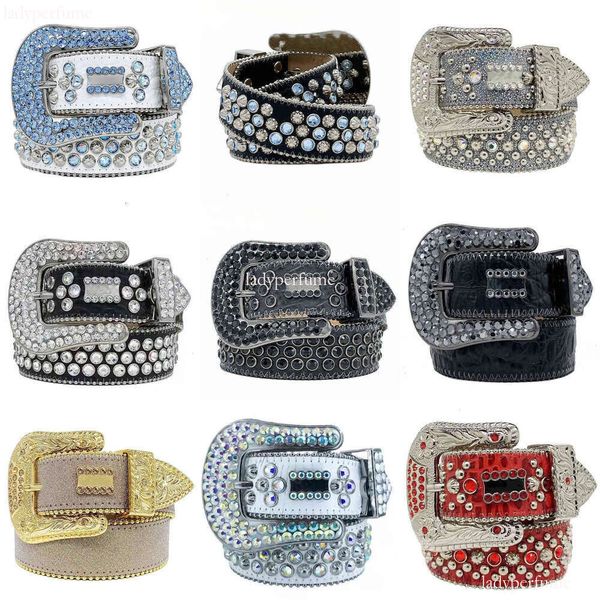 

b.b.Simon designer belt bb belt Designer Bb Belt Simon Mens Bb Strap Men Rhinestones Belt Western Bling Crystal Dia Studded High Quality Belts For Women Designe, Green