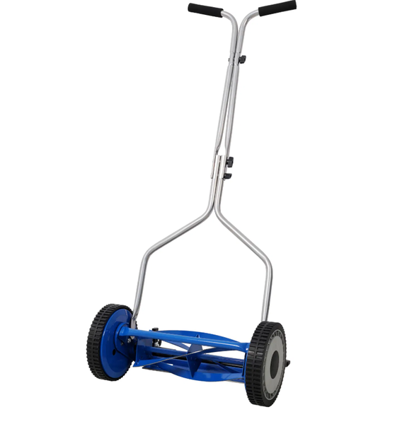 14in Push Lawn Mower Push Reel Lawn Mower Blue Color