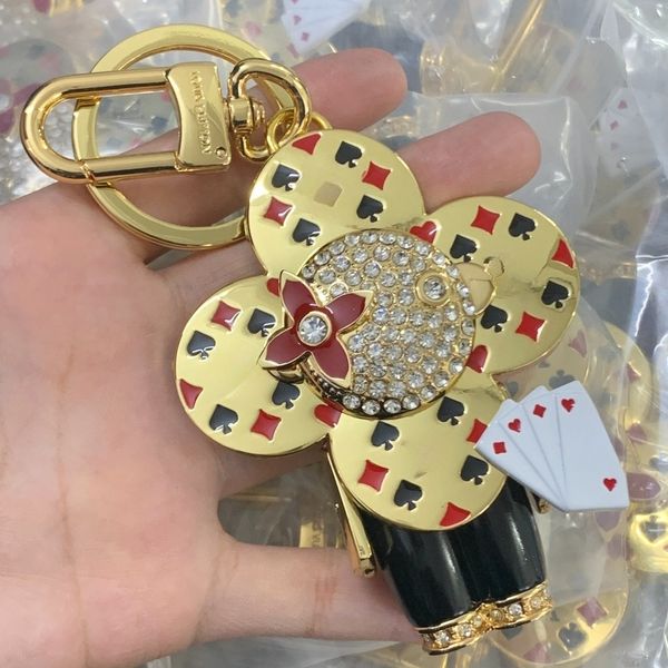 

Designer Unisex Black Key Chain Accessories Keychains Letter Luxury Pattern Car Keychain Jewelry Gifts Lanyards for Key Bag