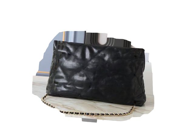 

2025 15%designer bag classic fatty metalet balls shoulder diagonal leather bag Oil wax leather messenger bag 121501, Black