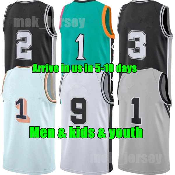 Custom Men kids Victor Wembanyama Basketball Jerseys De Aaron Fox Dylan Harper Stephon Castle Devin Vassell Jeremy Sochan Carter Bryant Johnson Jersey City Jersey