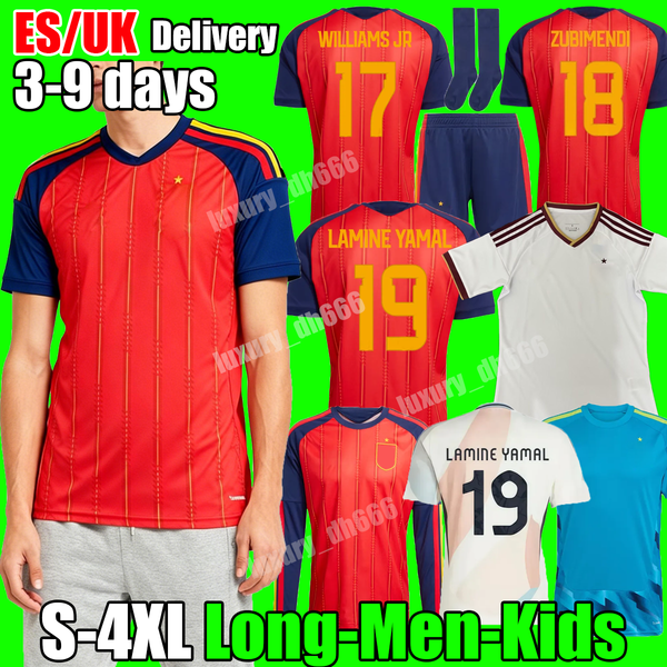 

4XL 25 26 sPaIN football shirt World Cup 2026 football top Espana soccer jersey PEDRI GAVI LAMINE YAMAL xxxl home away goalkeeper long sleeve training adult kids kit, 2026 gk adult
