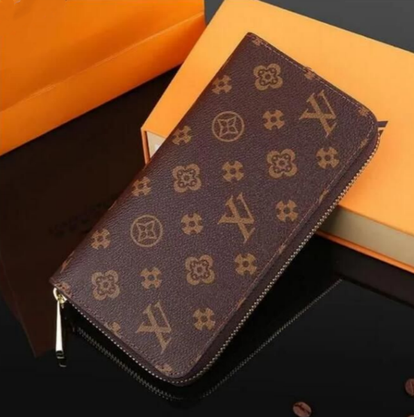 

5A Designer Wholesale Fashion Luxury Wallets Long Style Single Zipper ORGANIZER Men Women Leather Wallet Lady Purse Card Holder, 1#